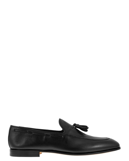 Church's Black Brushed Calf Leather Loafer for men