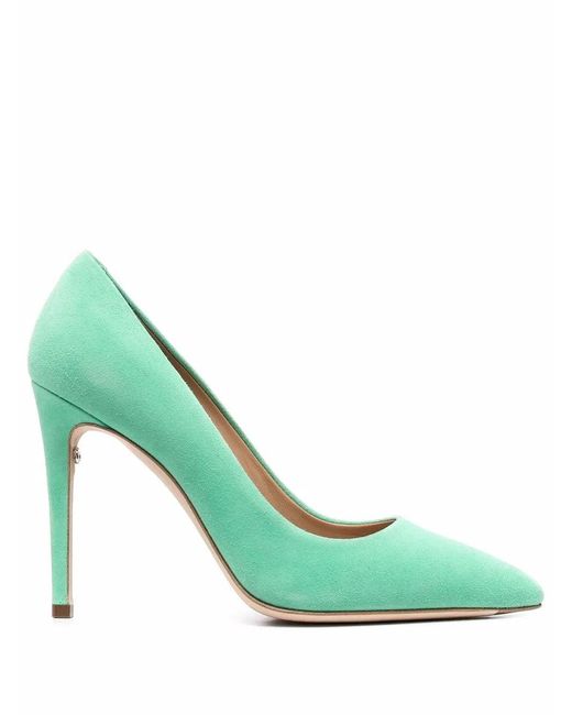 Ferragamo Green Ferragamo Ilary X5 105Mm Suede Pumps