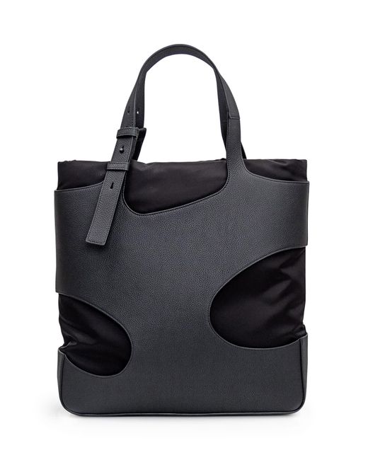 Ferragamo Black Cut Out Tote Bag for men