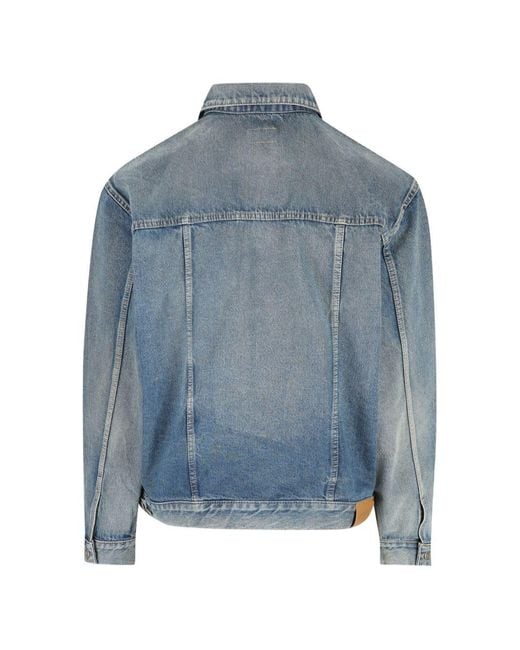 Saint Laurent Blue Denim Trucker Jacket for men