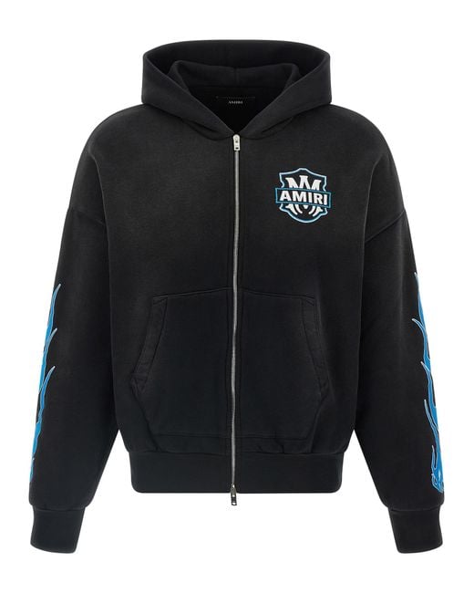 Amiri Black 'Ma Flames' Hoodie for men
