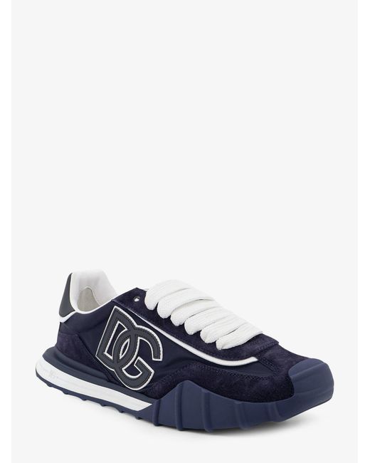 Dolce & Gabbana Blue Sneakers Ny Nylon-Suede Nylon/Suede Trainers for men