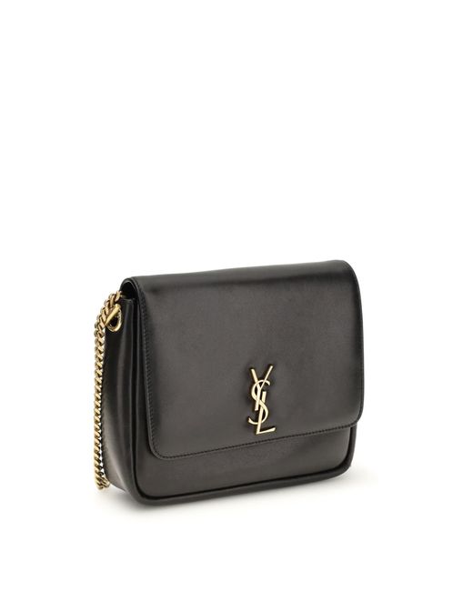 Saint Laurent Black Leather Shoulder Bag