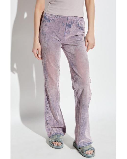 パンツ DIESEL p-nerv DIESEL Trousers P-Nerv in Purple | Lyst