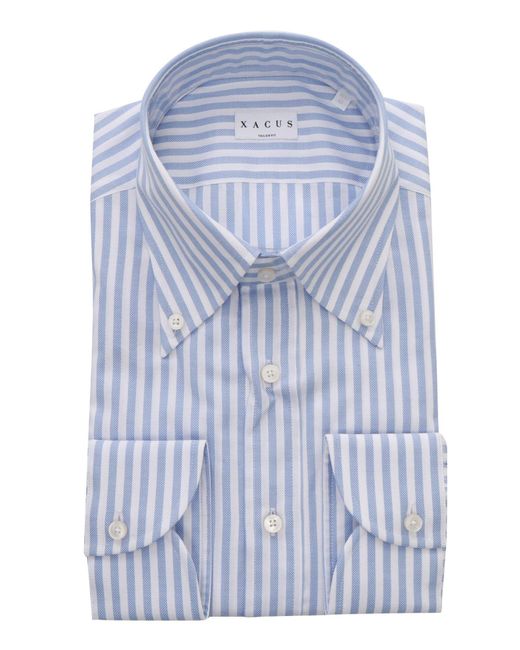 Xacus Blue Light Striped Shirt for men