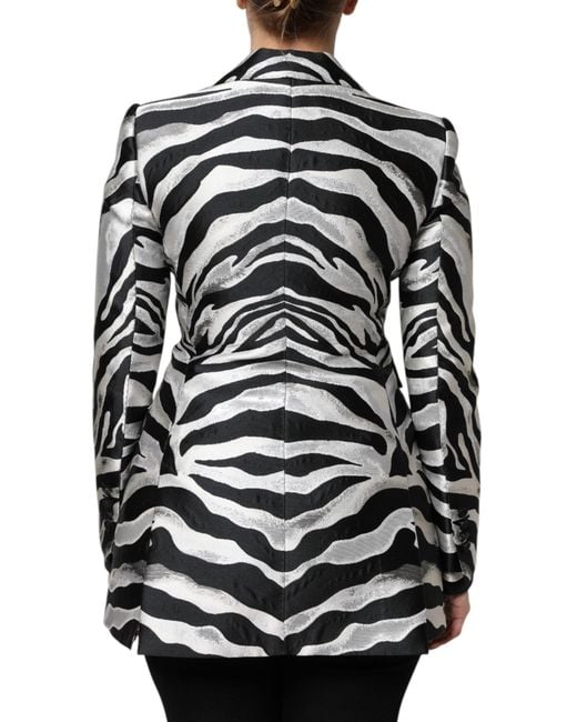 Dolce & Gabbana Black Polyester Blazer Jacket
