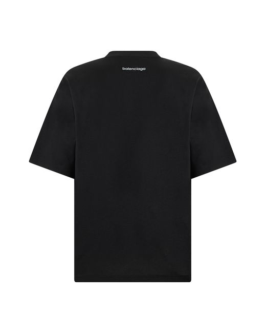 Balenciaga Black T-Shirt Cotton T-Shirts for men