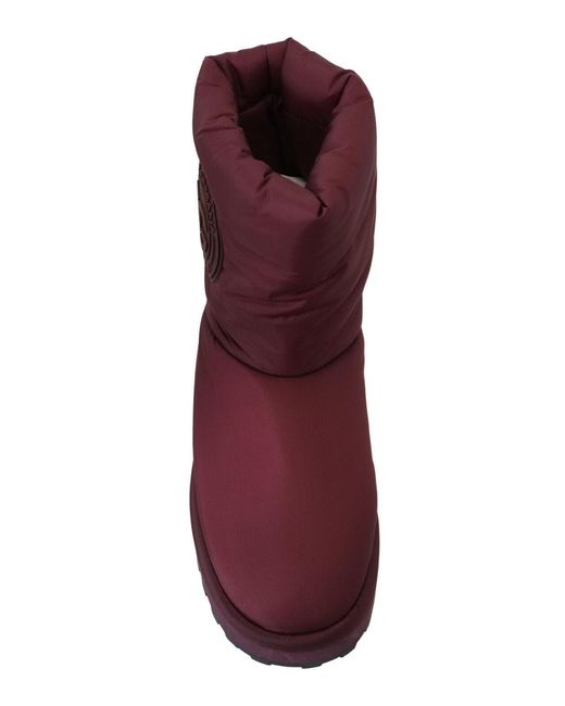 Dolce & Gabbana Purple Nylon Boots Padded Mid Shoes for men