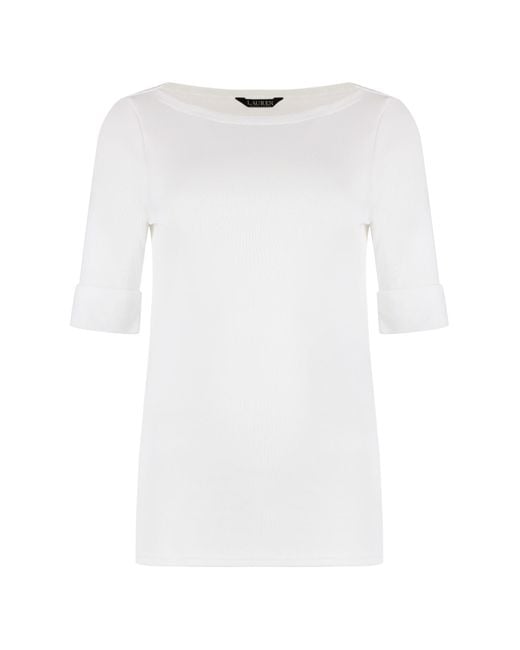 Ralph Lauren White Cotton Top