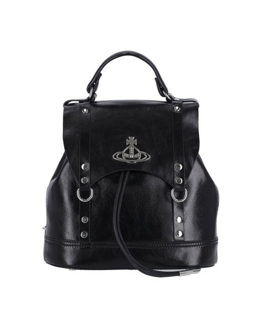Vivienne Westwood Black Max Small Backpack