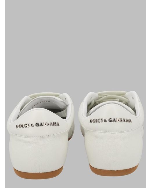Dolce & Gabbana Natural Sneakers Ginnica Soft Leather Trainers for men
