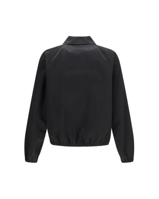 Valentino Black Collared Jacket Cotton for men