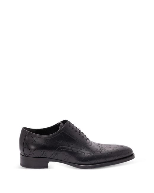 Gucci White Leather Derby Shoes for men