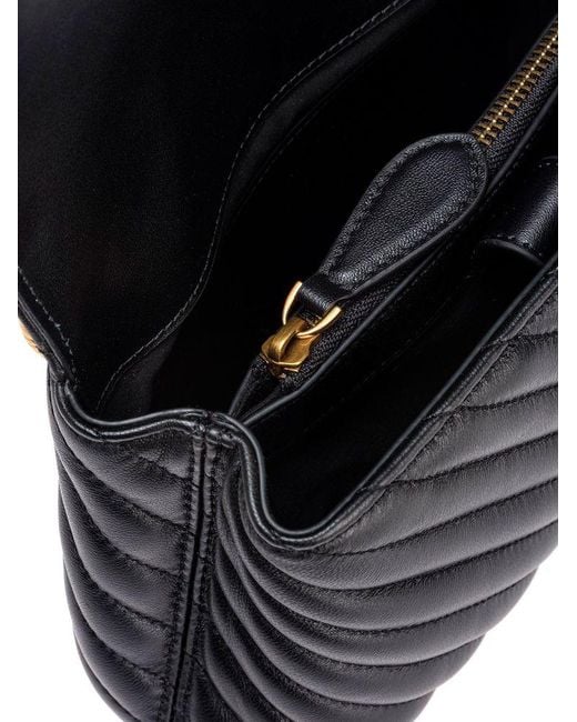 Pinko Gray Top Handle Bag Sheep Nappa Top-Handle-Bags