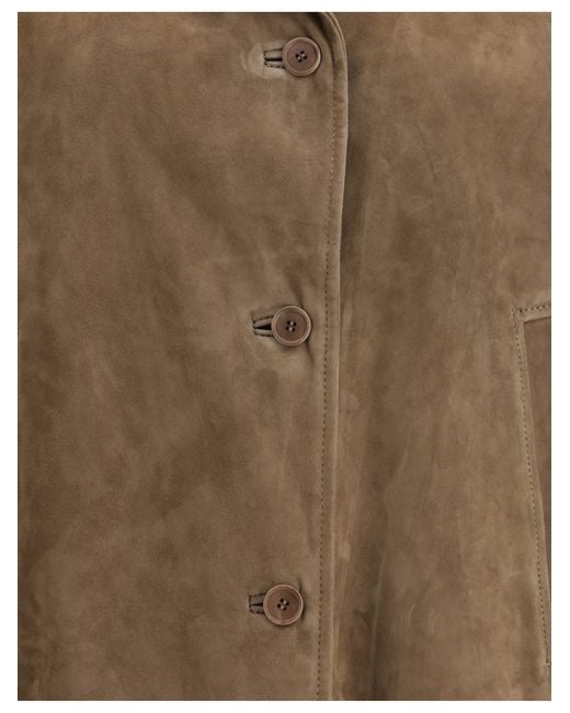 Salvatore Santoro Brown Suede Leather Jacket