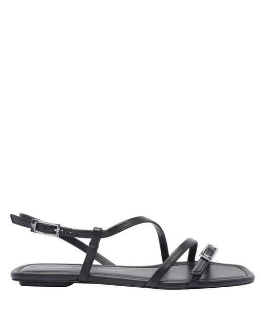 Stuart Weitzman Black Georgie Sandals