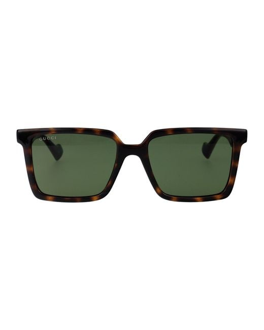 Gucci Gg1540s Sunglasses in Green for Men | Lyst