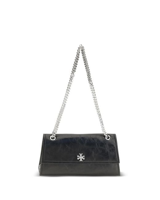 Tory Burch Black Shoulder Bag Kira Suede