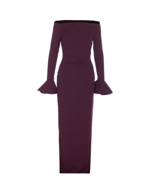 Solace London Purple Dresses Polyester