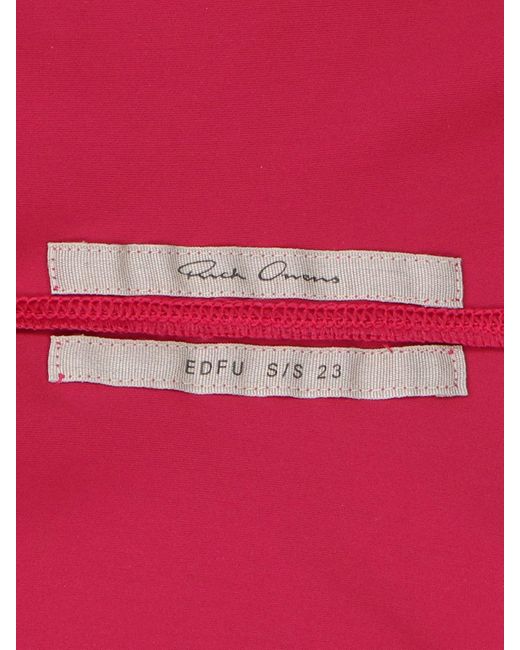 Rick Owens Pink One-Shoulder Swimsuit