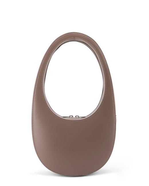 Coperni Brown Swipe Leather Shoulder Bag