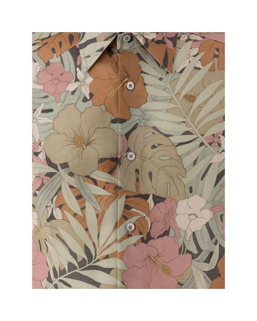 Tom Ford Brown Multicolor Lyocell Pattern Shirt for men