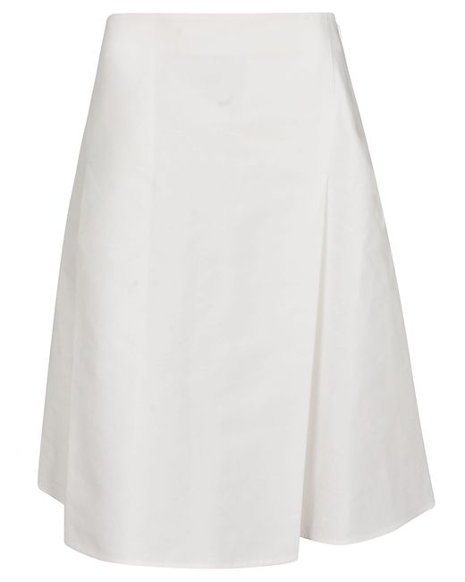 Marni White Wrap Skirt