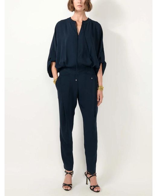 Barbara Bui Blue Barbara Bui Wide-Leg Fluid Jumpsuit