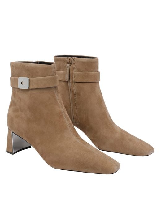 Tory Burch Brown Georgia Ankle Boot