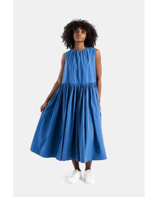 Casey Casey Blue Pomme Ruchée Dress