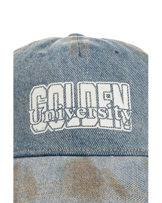 Golden Goose Deluxe Brand Blue Denim Baseball Cap