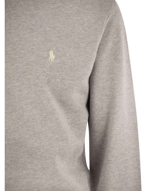 Polo Ralph Lauren Gray Classic-Fit Cotton Sweatshirt for men