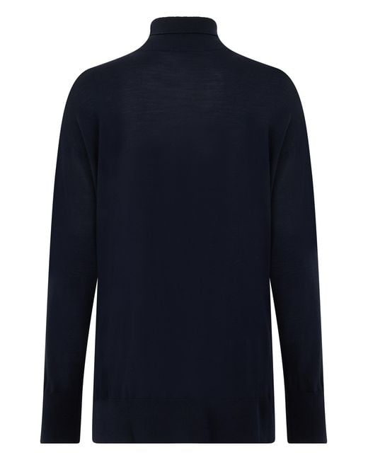 Max Mara Blue Max Mara High-Neck Sweater Virgin Wool