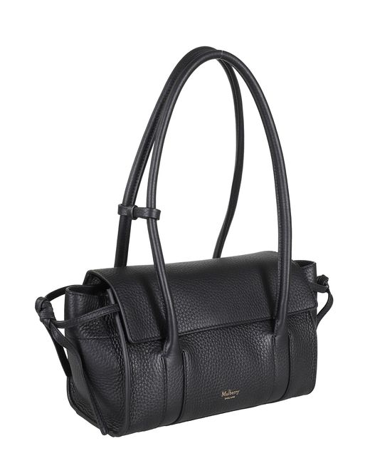 Mulberry Black Mini Soft Bayswater Heavy Grain