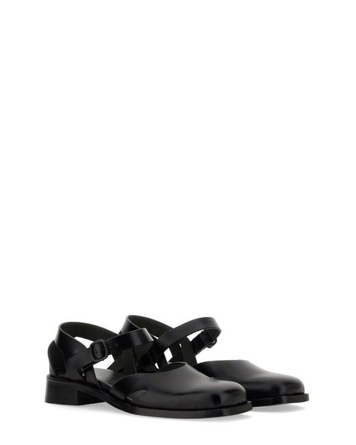 Hereu Black Sandal "Alorda"