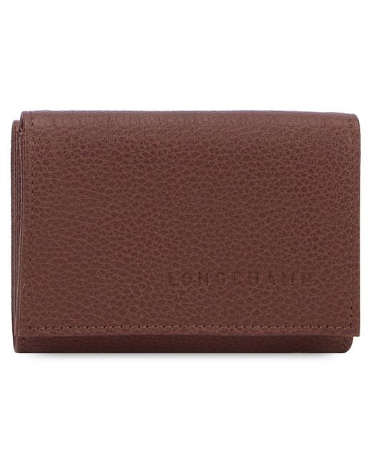 Longchamp Purple Leather Wallet & Purses
