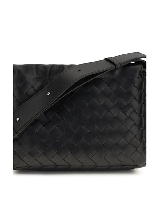 Bottega Veneta Black Pouch Bike Calfskin- Calf Leather Umbrellas for men