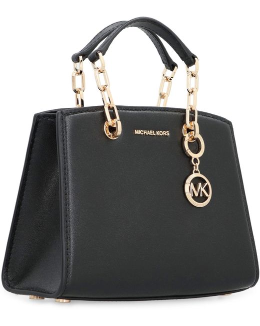 Michael Kors Black Cynthia Leather Mini Bag