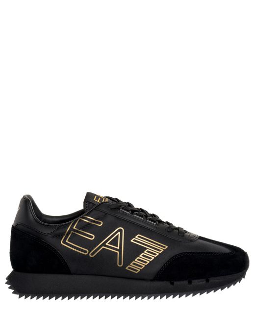 EA7 Black Vintage Sneakers for men