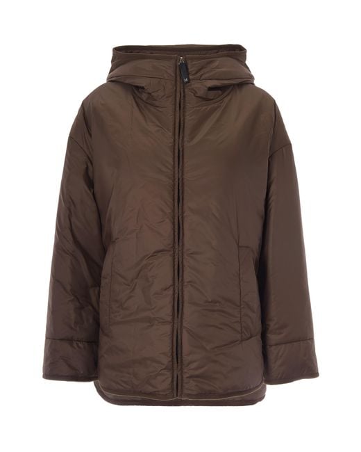 Max Mara Brown Padded Jacket Cleo Polyester