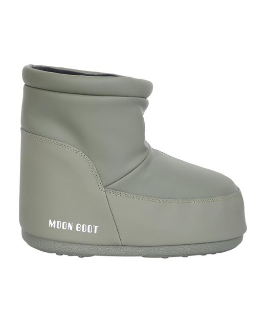 Moon Boot Gray Green Icon Low Ankle Boots for men