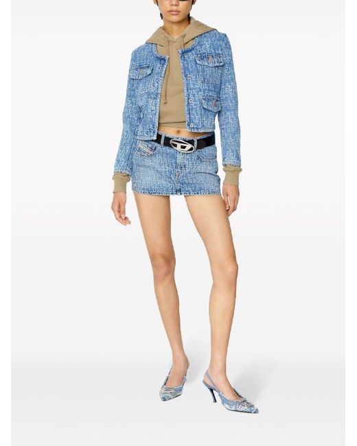 DIESEL Blue Belts Calf Leather