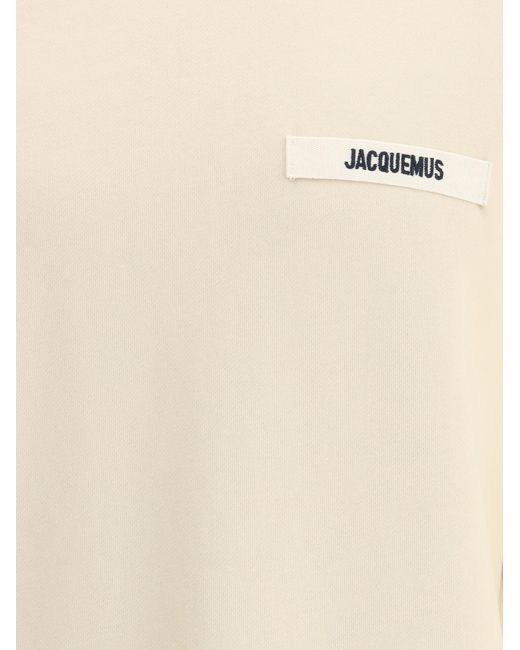 Jacquemus Natural Hooded Sweatshirt Cotton Sweatshirts for men