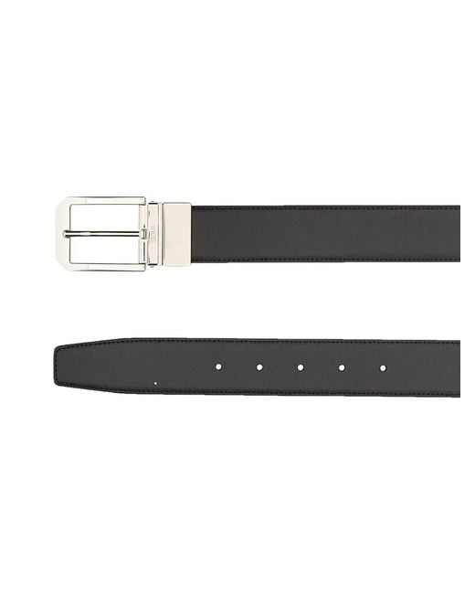 Zegna Black Belt Reversible Leather for men