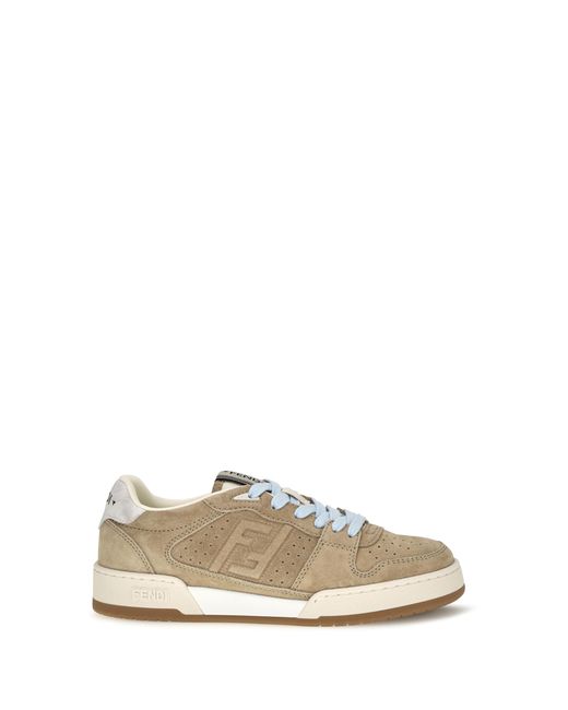 Fendi Natural Match Suede Sneakers Sole: Rubber; Outer