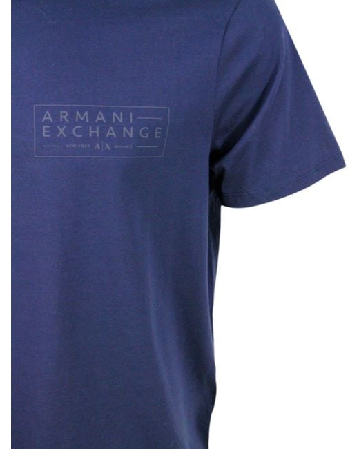 Armani Exchange Blue T-shirts And Polos for men