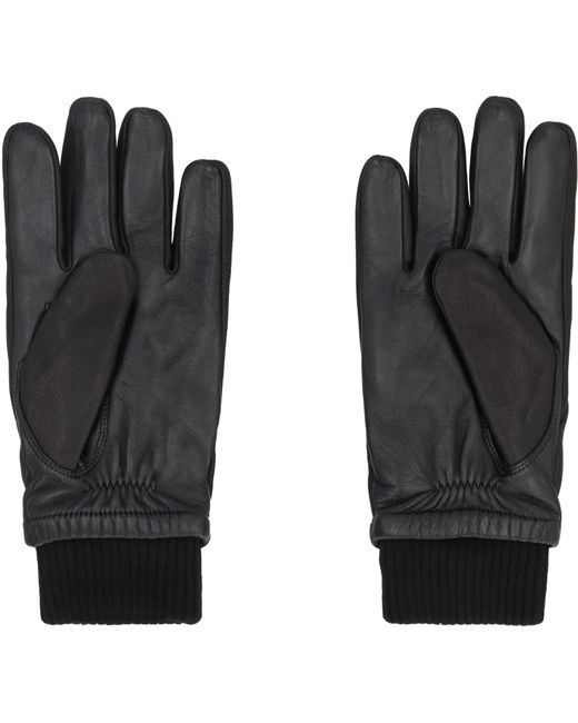 Canada Goose Black Workman Leather Gloves for men