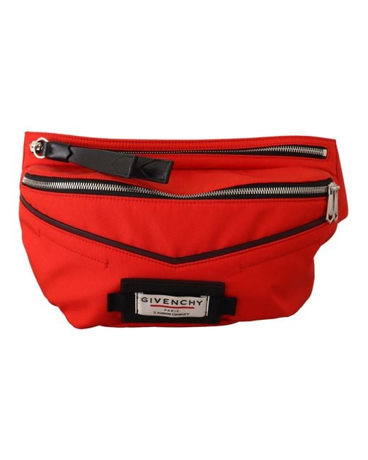 Givenchy Red Elegant Large Bum Belt Bag for men