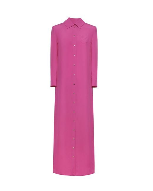 Céline Pink Dresses Acetate Silk