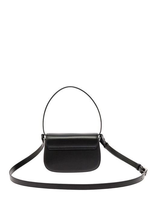 DIESEL Black '1Dr' Shoulder Bag With Oval D Patch